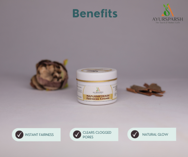 AyurSparsh Ayurvedic Manjisthadi Fairness Cream (50gm) – Unveil Your Natural Radiance