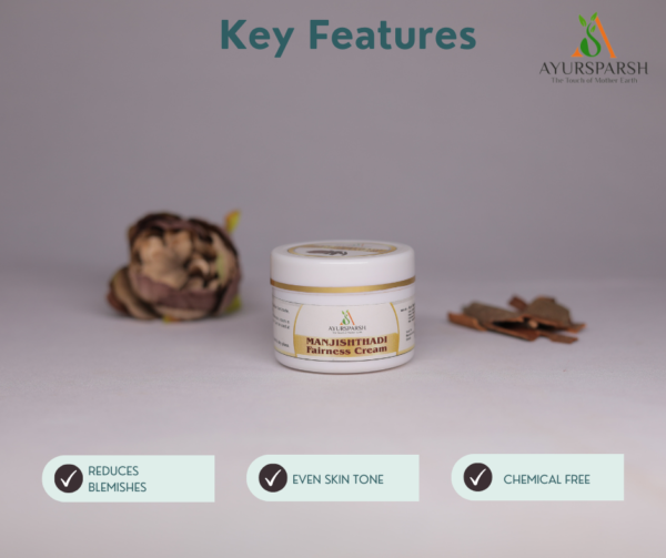 AyurSparsh Ayurvedic Manjisthadi Fairness Cream (50gm) – Unveil Your Natural Radiance