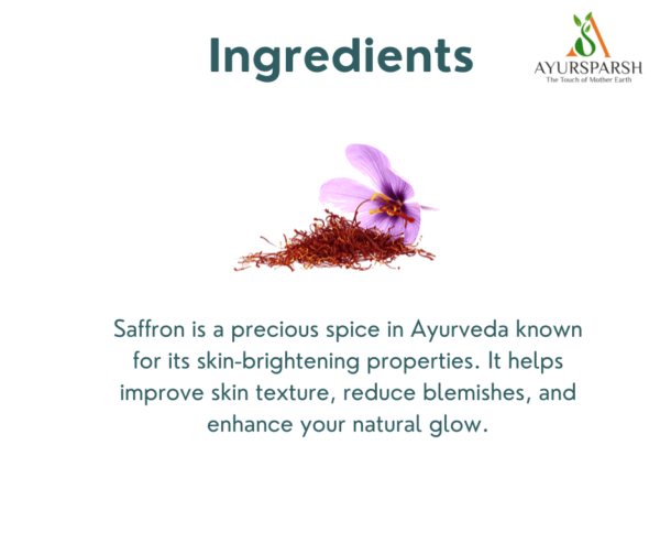 AyurSparsh Ayurvedic Saffron Bathing Soap (100gm) – Illuminate Your Skin Naturally Pack of 4