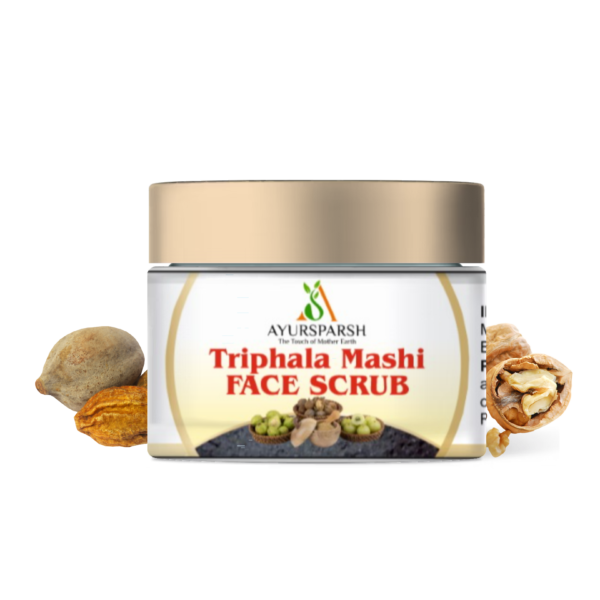 AyurSparsh Ayurvedic Triphala Mashi Face Scrub (100gm) – Renew Your Skin with Timeless Herbal Bliss