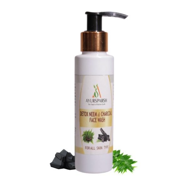 AyurSparsh Ayurvedic Detox Neem and Charcoal Face Wash (50gm) - Reveal Your Purest Skin
