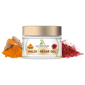 AyurSparsh Ayurvedic Haldi Kesar Face Gel(50gm) – Illuminate Your Skin with Nature’s Gold